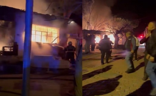 Müstakil evde korkutan yangın