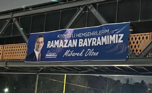 Trabzon'da İmamoğlu’nun bayram mesajını içeren afişler söküldü!