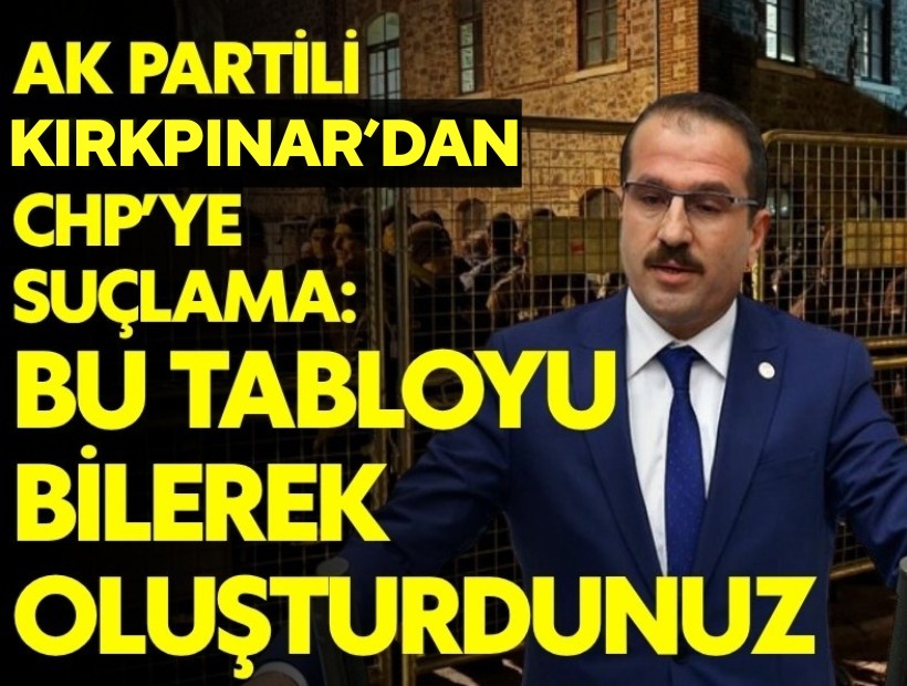 AK Partili Kırkpınar Meslek Fabrikası çıkışı: Bu tabloyu bilerek oluşturdunuz