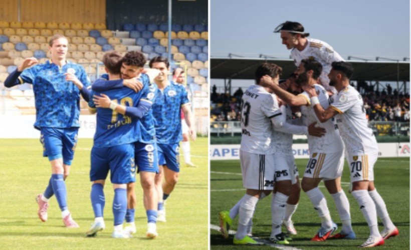 Aliağa FK ile Menemen FK İzmir derbisinde karşı karşıya