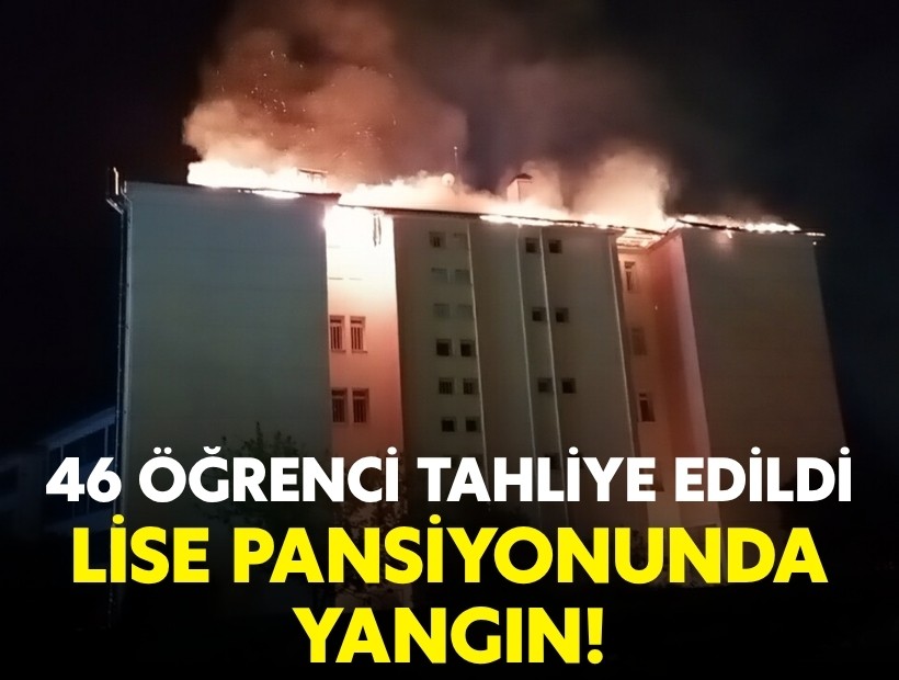 Aydın’da fen lisesi pansiyonunda yangın: 46 öğrenci tahliye edildi