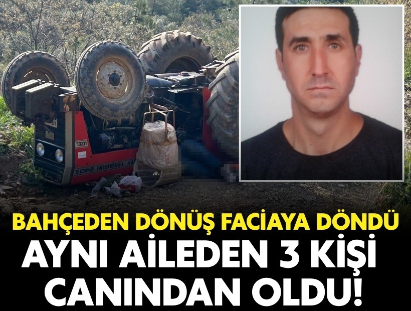 Bahçeden dönüş faciaya döndü: Aynı aileden 3 kişi canından oldu!