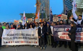 Başaran Aksu’nun tutuklanmasına Limak önünde protesto: 'Yargı holdinglerin safında!'