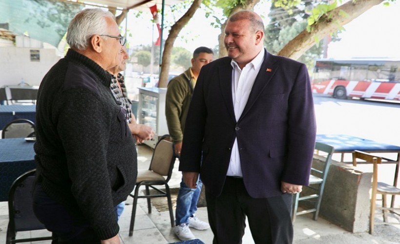 Başkan Çiçek'ten sahada mesai