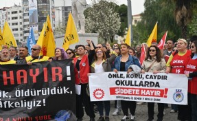 Bornova’da okul saldırılarına karşı tek ses