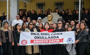 Bornova’dan okullarda şiddete karşı tek ses: 'Karanlığa teslim olmayacağız!'