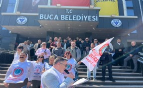 Buca Belediyesi memurları iş bırakmanın 6. gününde