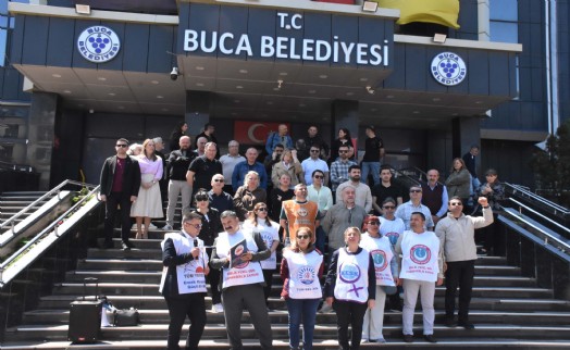Buca Belediyesi'nde memurlar eylemde: Haber gelmezse yarın iş bırakacağız