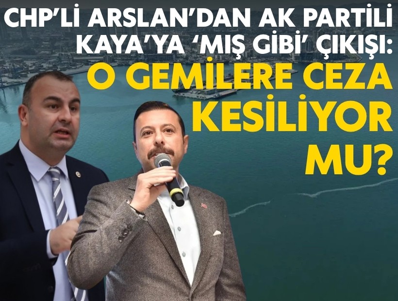 CHP'li Arslan'dan AK Partili Kaya'ya 'Körfez' çıkışı: O gemilere ceza kesiliyor mu?