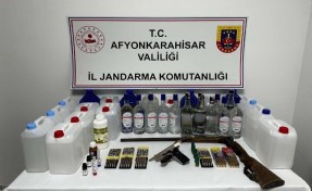 Jandarmadan sahte alkol baskını