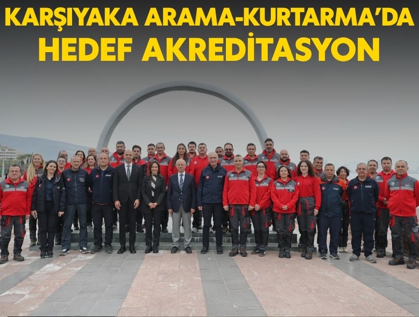 Karşıyaka Belediyesi Arama Kurtarma ekibi hayat kurtarma yolunda