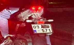 Plakasını gizleyen motosiklet sürücüsüne ceza yağdı