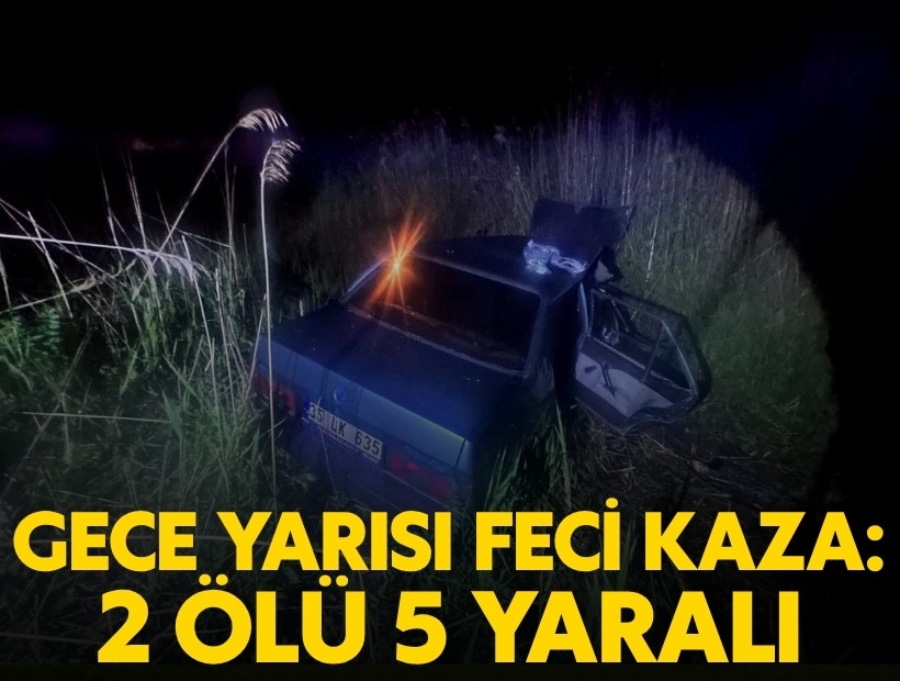 Su kanalına uçtular: 1'i çocuk 2 ölü, 5 yaralı