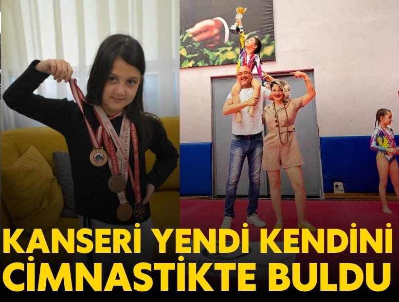 4 aylıkken yakalandığı kanseri yenip, jimnastikte madalyalar kazandı