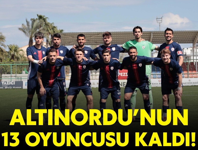 Altınordu'nun sadece 13 oyuncusu kaldı!