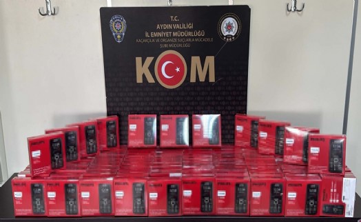 Aydın'da IMEI kayıtsız 100 cep telefonu ele geçirildi