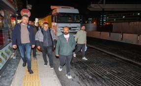 Başkan Görkem Duman’ın gece mesaisi