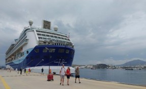 Bodrum'da kruvaziyerle 1812 turist geldi