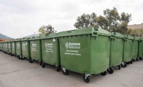 Bornova’ya 325 yeni çöp konteyneri