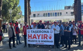 Büyükşehir’in işçilerinden taşeronlaşmaya karşı eylem: Atıyorsan hepimizi işten at!