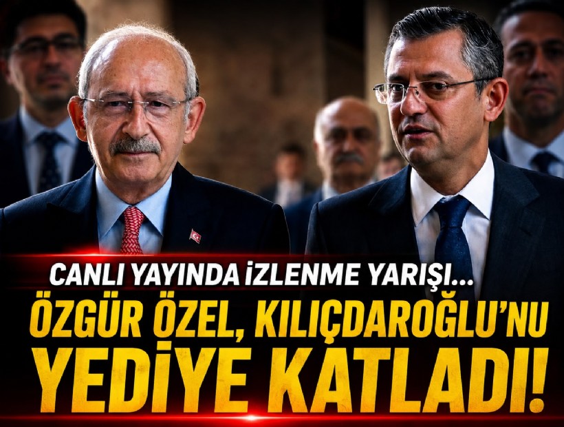 Canlı yayında izlenme yarışı: Özgür Özel, Kılıçdaroğlu'nu yediye katladı!