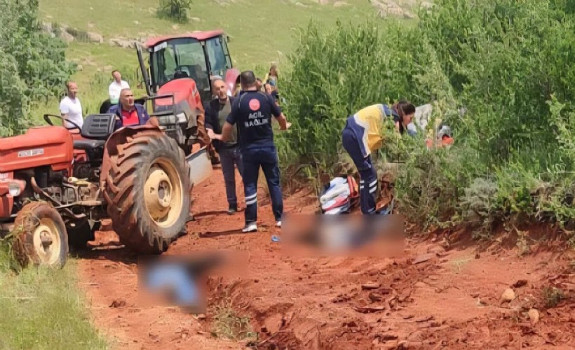 Devrilen traktör can aldı: Baba ve 7 yaşındaki oğlu hayatını kaybetti