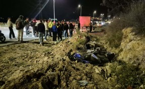 Hafif ticari araçla çarpışan motosikletin sürücüsü öldü