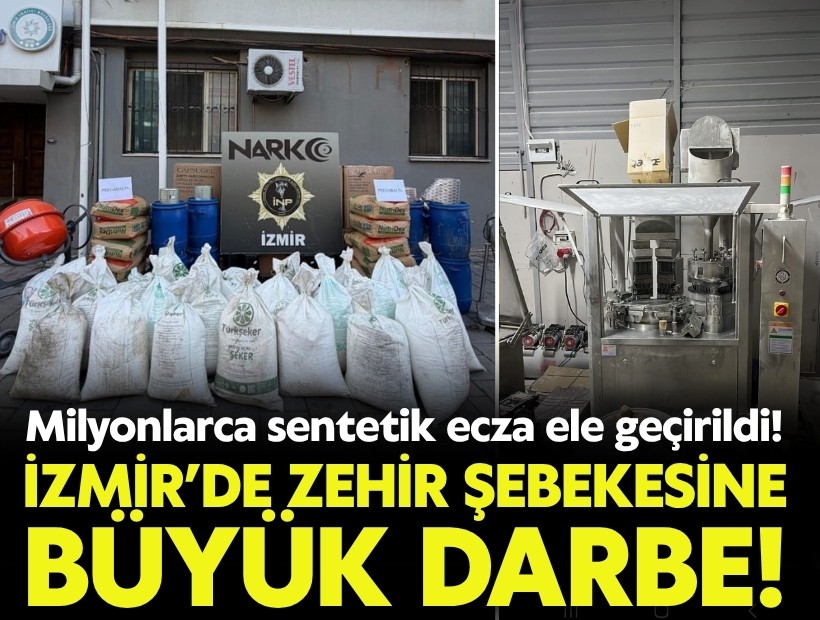 İzmir’de zehir şebekesine büyük darbe!