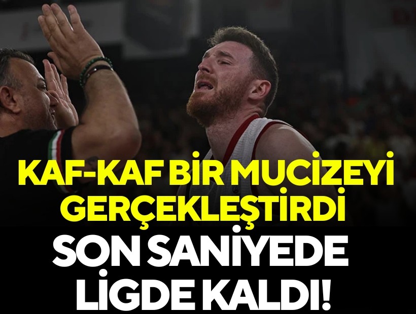 Karşıyaka Basketbol, son saniyede ligde kaldı!