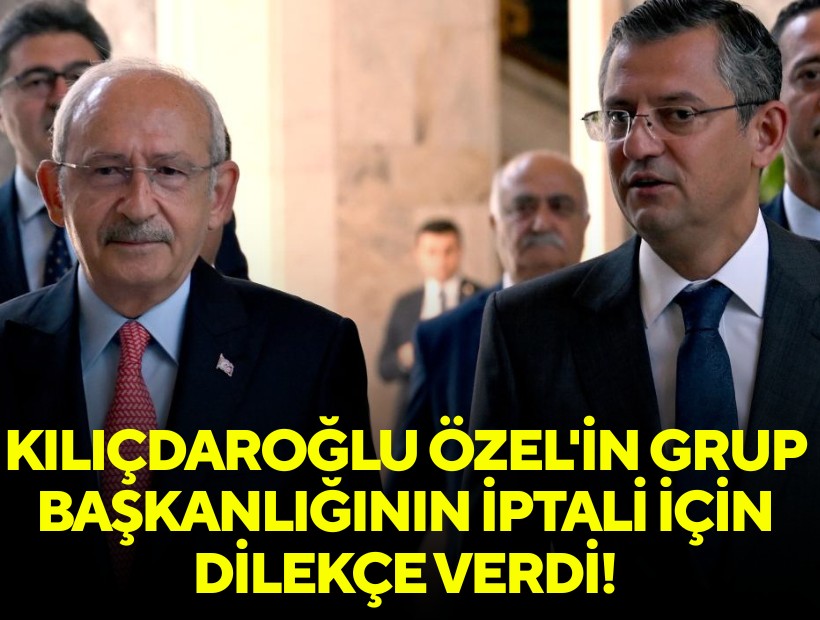 Kılıçdaroğlu, TBMM'ye Özel'in Grup Başkanlığının iptali için dilekçe verdi!