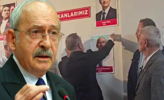 Kılıçdaroğlu'nun fotoğrafı parti binasından kaldırıldı!