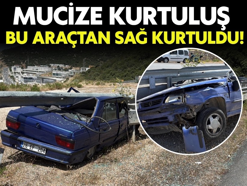 Mucize kurtuluş: Bu araçtan sağ çıktı!