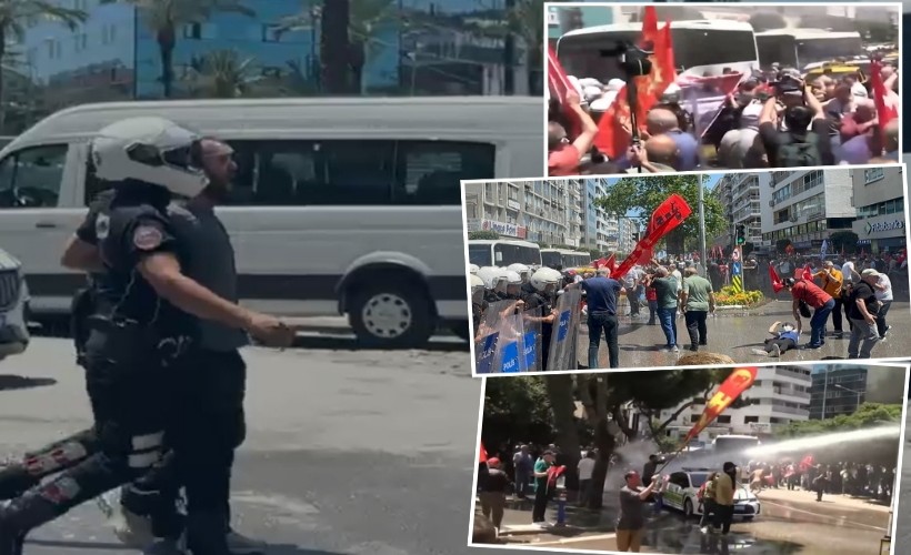 Özel mitinginde gözaltına alınan 2 kişi adliyede: İzmir Barosu'ndan 'dayanışma' çağrısı