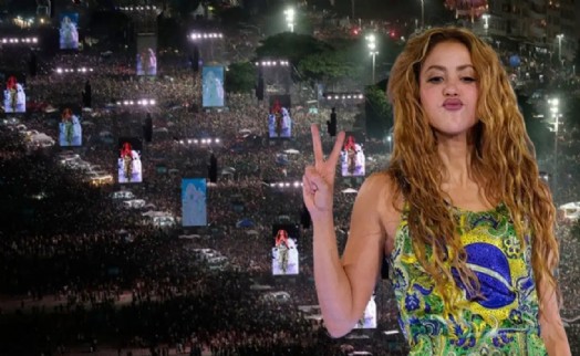 Shakira 2 milyondan fazla insana konser verdi