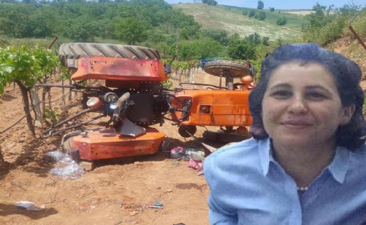 Traktör şarampole yuvarlandı; sürücü yaralandı, eşi öldü