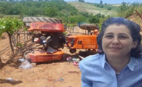 Traktör şarampole yuvarlandı; sürücü yaralandı, eşi öldü