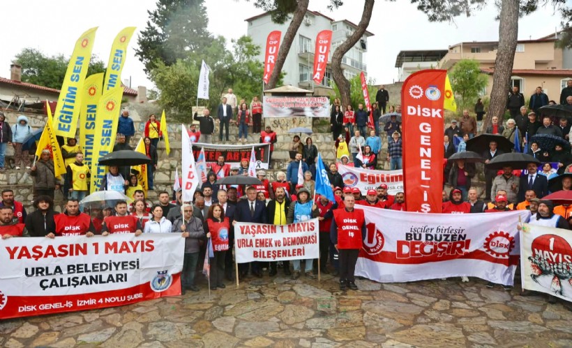 Urla’da 1 Mayıs mesajı: 'Adalet olmadan huzur olmaz'