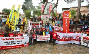 Urla’da 1 Mayıs mesajı: 'Adalet olmadan huzur olmaz'