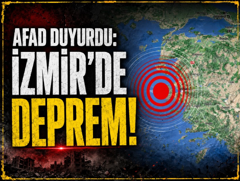 AFAD duyurdu: İzmir'de deprem!