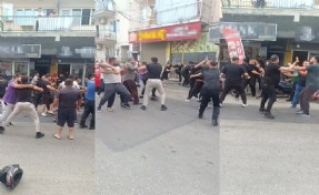 Aydın’da esnaflar ile vatandaşlar arasındaki kavga kamerada: 1’i polis 5 yaralı