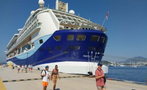 Bodrum’a kruvaziyerle 1790 turist geldi