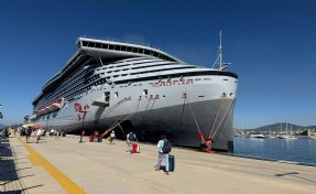 Bodrum’a kruvaziyerle 2 bin 502 turist geldi