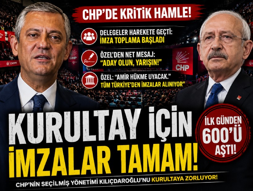 CHP'de kurultay için yeterli imza sayısına ulaşıldı
