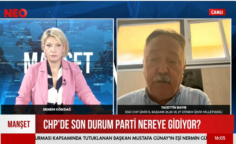 CHP'li Bayır'dan NEO TV'de çarpıcı değerlendirmeler; Cemil Bey'in bu istifası başkalarına da yanlış yol gösteriyor
