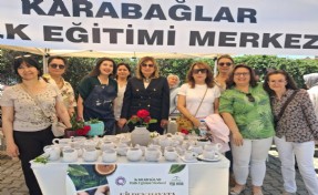 Geri dönüşüm malzemelerini dekoratif ürünlere dönüştürdüler