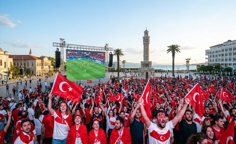 İzmir'de milli maç heyecanı: Dev ekranlar kurulacak