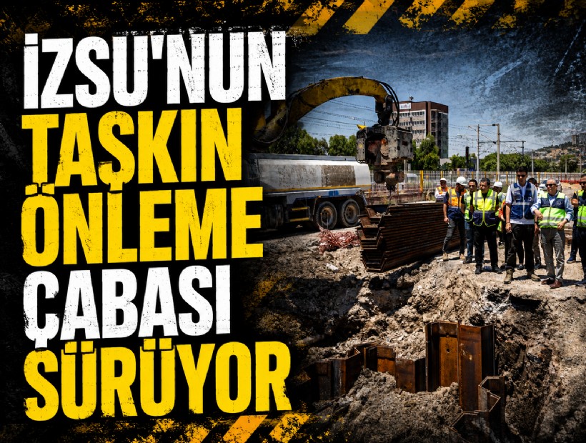 İzmir’de 3 milyar liralık alt yapı dönüşümü sürüyor