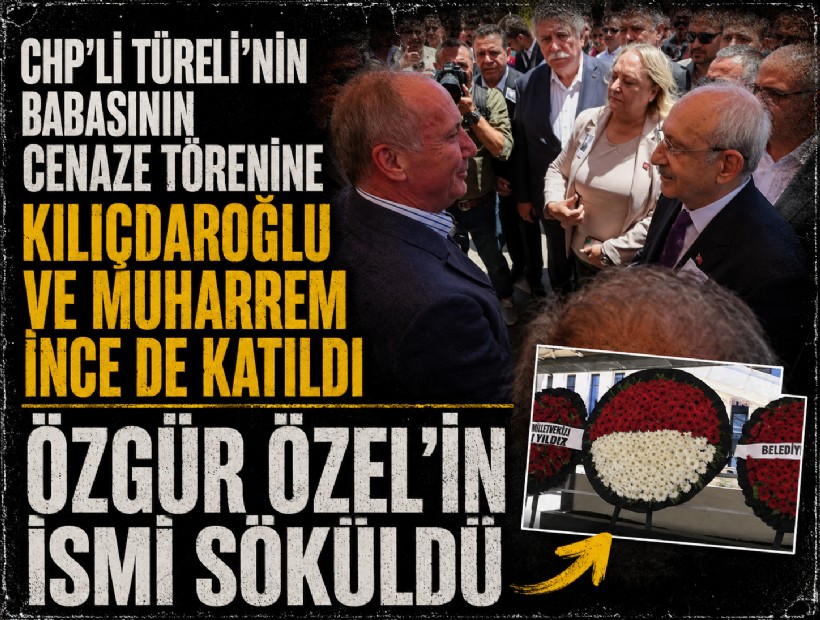 Kılıçdaroğlu ve İnce'nin de katıldığı törende Özel'in ismi çelenkten söküldü