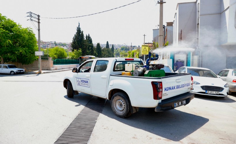 Konak’ta sivrisineklere karşı ilaçlama seferberliği