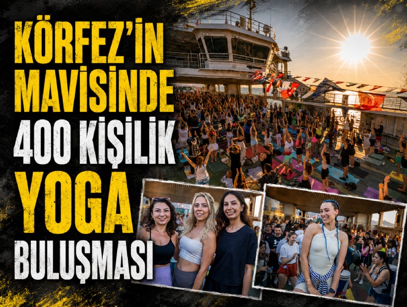 Körfez’in mavisinde 400 kişilik yoga buluşması